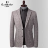 Laishibert autumn and winter knitted woolen woolen suits for young and middle-aged men, small suits for men, slim-fit woolen casual suits details Picture